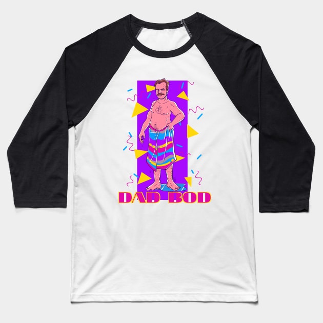 Dad Bod Baseball T-Shirt by PinkInDetroit